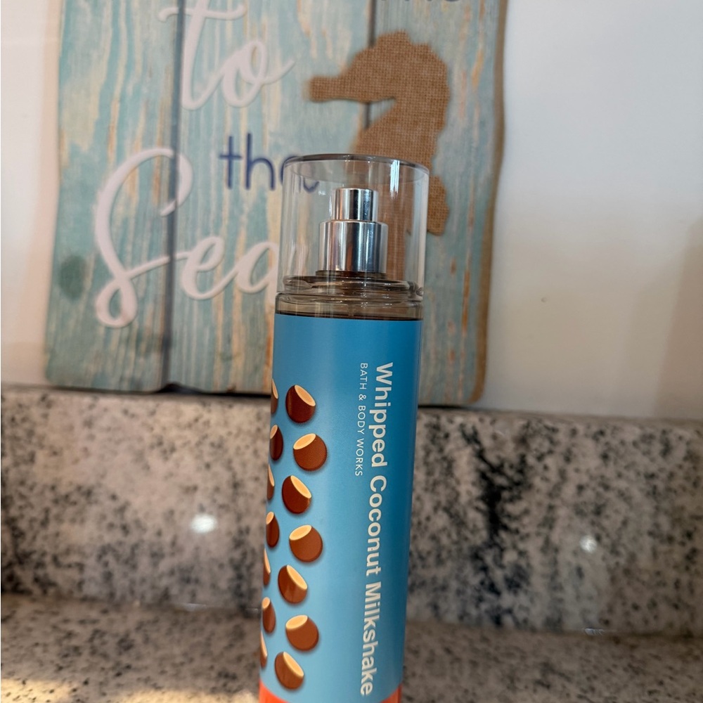 Bath & Body Works Whipped Coconut Milkshake Mist - Blue and Brown